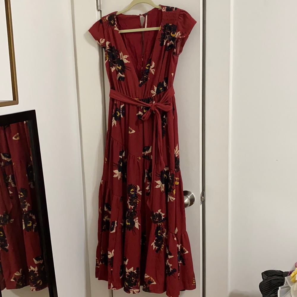 Free people printed maxi